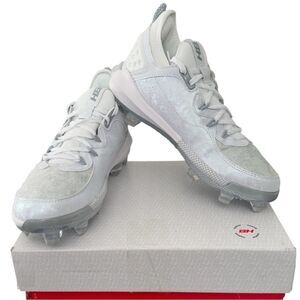 Under Armour Harper 8 Elite TPU White Molded Baseball Cleats Size 7.5